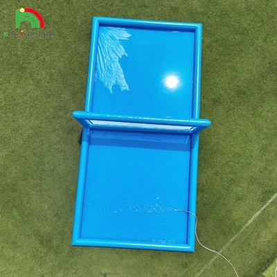 33x16.5x7FT Patio de voleibol inflable Playa de voleibol Red de voleibol Piscina de voleibol Campo de agua con bomba de aire para juego al aire libre