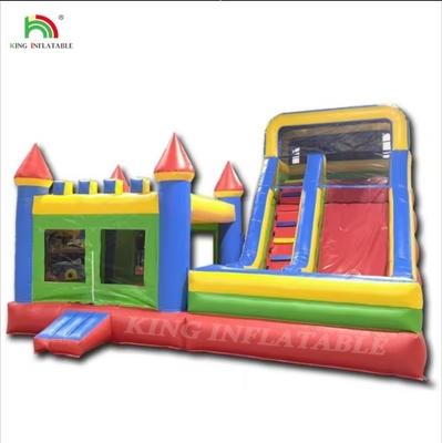 Al por mayor castillo inflable con tobogán de agua combo seco y húmedo casa de rebote inflable personalizada