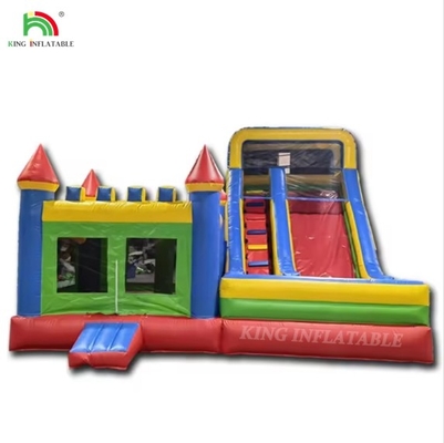 Al por mayor castillo inflable con tobogán de agua combo seco y húmedo casa de rebote inflable personalizada