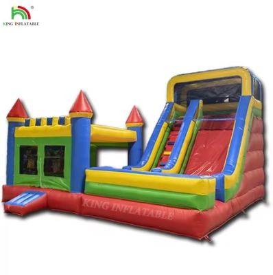 Al por mayor castillo inflable con tobogán de agua combo seco y húmedo casa de rebote inflable personalizada