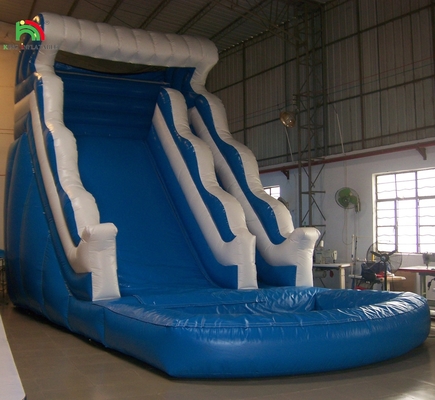 Parque de atracciones tobogán inflable para la piscina tobogán de agua inflable con soplador