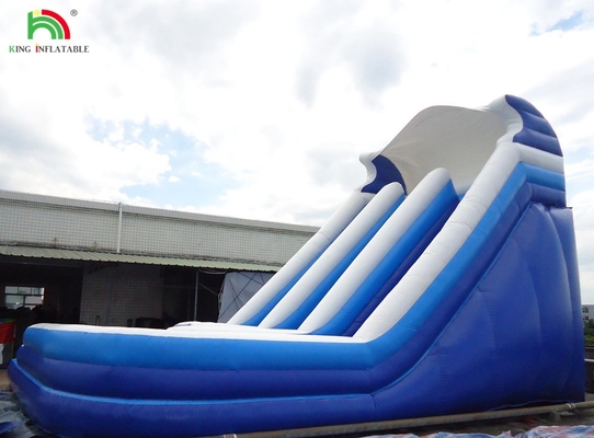 Curva de alta calidad de doble carril sopla para niños tobogán de agua inflable