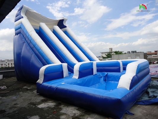 Curva de alta calidad de doble carril sopla para niños tobogán de agua inflable