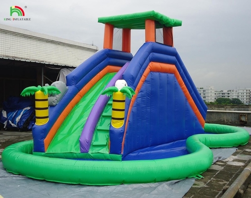 Equipo de juegos para niños del parque tobogán de agua inflable castillo de salto