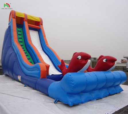Parque de diversiones de alta calidad Golpe inflable agua tobogán húmedo para el negocio de alquiler