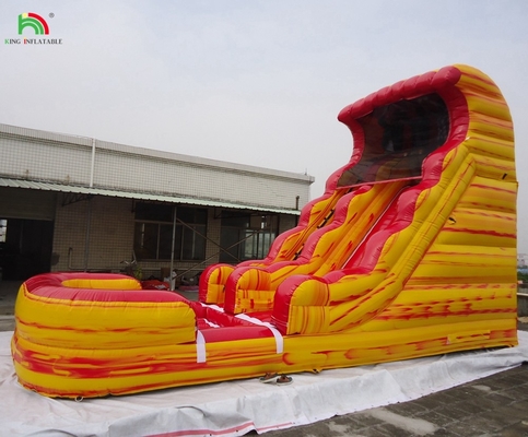 Jardín al aire libre Niños Bounce House húmedo tobogán acuático saltadores trópicos tobogán acuático comercial inflable