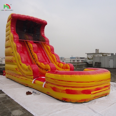 Jardín al aire libre Niños Bounce House húmedo tobogán acuático saltadores trópicos tobogán acuático comercial inflable