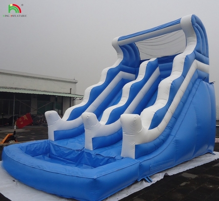 Deslizador de agua inflables de doble vía para la venta