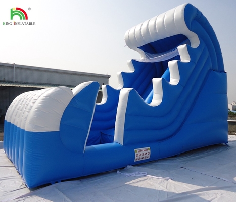 Jardín al aire libre Niños Adultos Grandes toboganes de agua inflables En venta Piscina comercial Parque acuático tobogán casa de salto