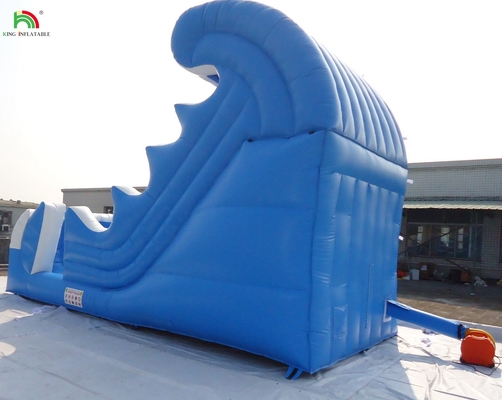 Jardín al aire libre Niños Adultos Grandes toboganes de agua inflables En venta Piscina comercial Parque acuático tobogán casa de salto
