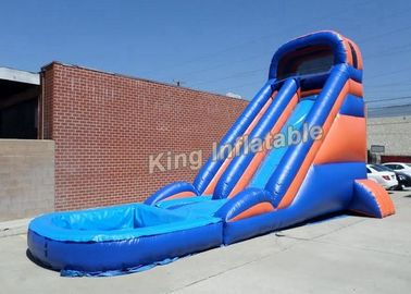 20 pies de tobogán acuático inflable enorme con el sistema que sopla constante