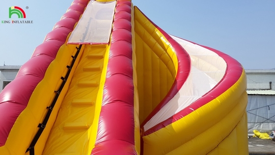 Piscina de agua inflable Rojo doble deslizamiento cerrado Niños Casa de salto Comercial Piscina de agua cerrada
