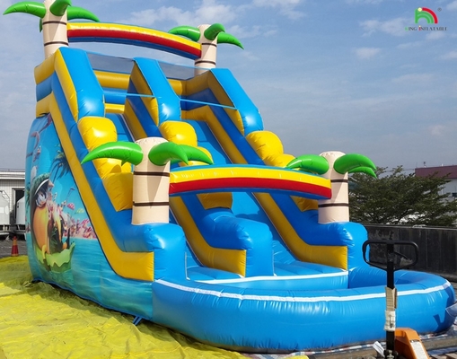 Buen precio tobogán de agua inflable casa de rebote tobogán de agua inflable adulto tobogán de agua inflable adulto
