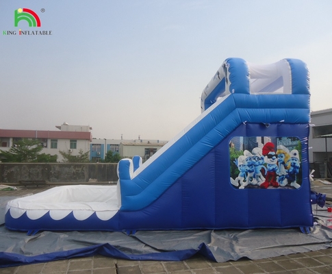 Deslizamiento acuático comercial inflables para niños de exteriores de doble carril deslizamientos acuáticos inflables con piscinas
