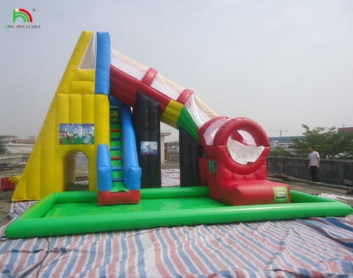 Castillo comercial personalizado para niños patio de juegos inflable trampolín tobogán acuático salto combinado