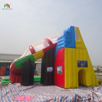 Castillo comercial personalizado para niños patio de juegos inflable trampolín tobogán acuático salto combinado