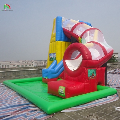 Castillo comercial personalizado para niños patio de juegos inflable trampolín tobogán acuático salto combinado