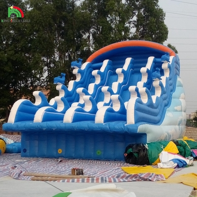 Slide de agua inflable para piscinas subterráneas