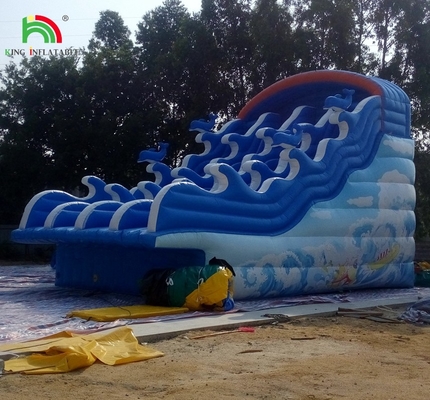 Slide de agua inflable para piscinas subterráneas
