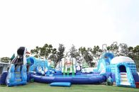 Parques inflables al aire libre adultos del agua, equipo del juego de la carrera de obstáculos de la piscina