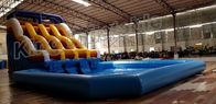 Toboganes acuáticos inflables comerciales durables del PVC con la piscina