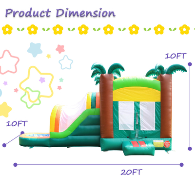 Castillo de salto combinado de alta calidad con piscina y tobogán de agua inflable