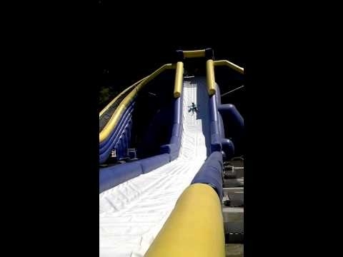 Gran tamaño de alta calidad Adultos de 3 carriles Trippo tobogán de agua inflable comercial
