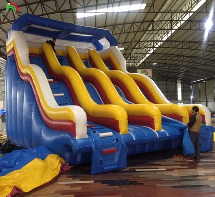 Deslizamiento Inflable Seco Deslizamiento Inflable De Agua Para Piscinas Deslizamiento Inflable Para Parques Acuáticos