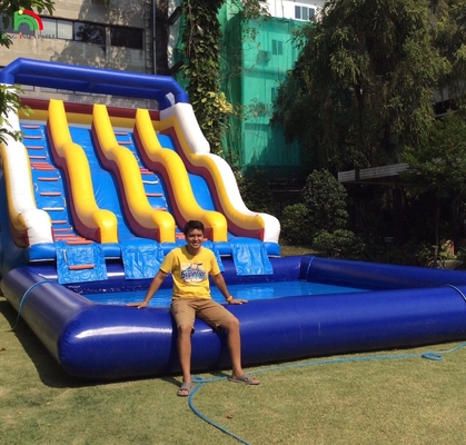 Deslizamiento Inflable Seco Deslizamiento Inflable De Agua Para Piscinas Deslizamiento Inflable Para Parques Acuáticos