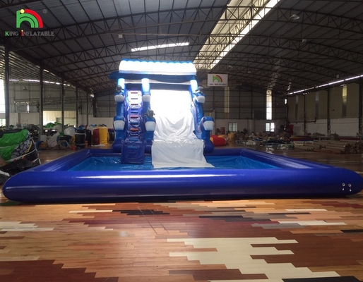 Venta caliente de toboganes de agua inflables comercial toboganes de agua inflables con piscina toboganes de agua inflables mayorista
