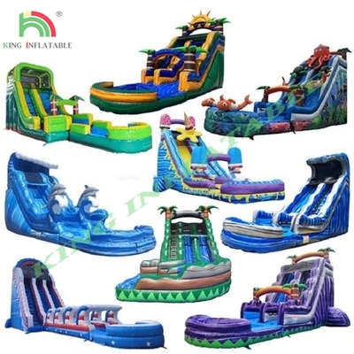 Personalización de fábrica tobogán de agua inflable comercial para adultos y niños