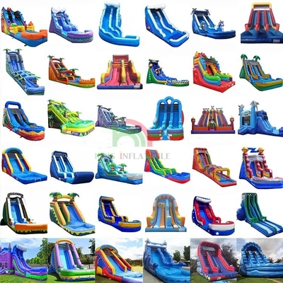 Personalización de fábrica tobogán de agua inflable comercial para adultos y niños