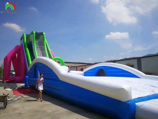 Slide de piscina comercial Slide gigante inflable Parque de diversiones al aire libre de la ciudad Slides inflables en venta