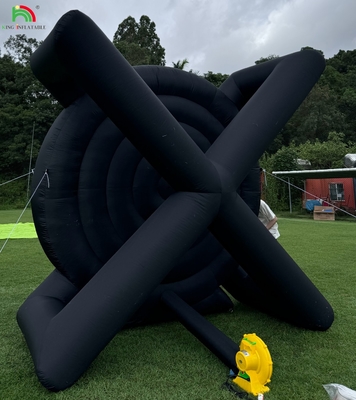 Tabla de Dardo de Fútbol Inflable al aire libre Con 8pcs Balón de Fútbol 370W Cuadro de soporte de soplador para el juego deportivo Kick Dartboard
