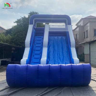 Deslizadores de agua inflables comerciales con deslizador de piscina para niños Deslizadores de agua inflables