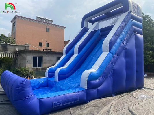 Deslizadores de agua inflables comerciales con deslizador de piscina para niños Deslizadores de agua inflables