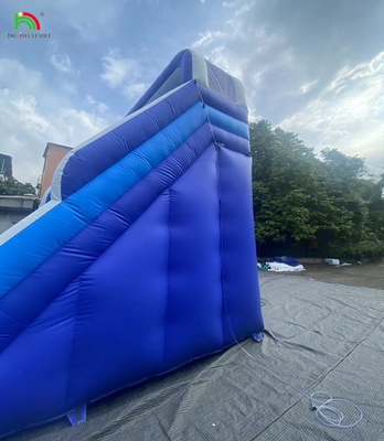 Deslizadores de agua inflables comerciales con deslizador de piscina para niños Deslizadores de agua inflables