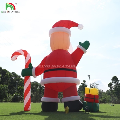 20 pies 26 pies 33 pies Navidad decoración al aire libre gigante inflada Santa Claus para la publicidad