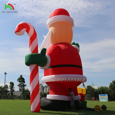 20 pies 26 pies 33 pies Navidad decoración al aire libre gigante inflada Santa Claus para la publicidad