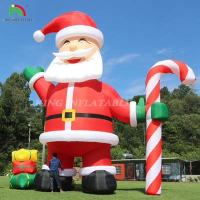 20 pies 26 pies 33 pies Navidad decoración al aire libre gigante inflada Santa Claus para la publicidad