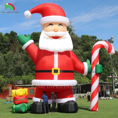 20 pies 26 pies 33 pies Navidad decoración al aire libre gigante inflada Santa Claus para la publicidad