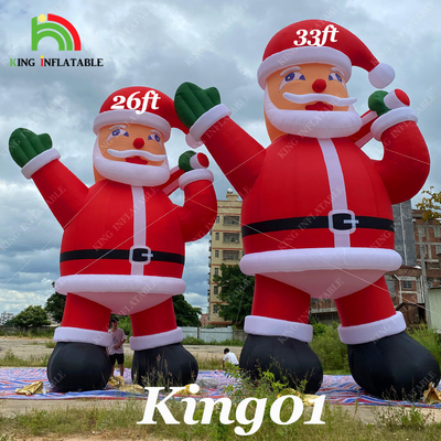 20ft 26ft 33ft publicidad inflables Santa Claus para la decoración de la fiesta de Navidad