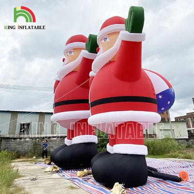 20ft 26ft 33ft publicidad inflables Santa Claus para la decoración de la fiesta de Navidad