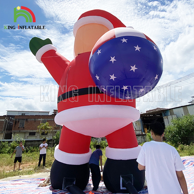 20ft 26ft 33ft publicidad inflables Santa Claus para la decoración de la fiesta de Navidad
