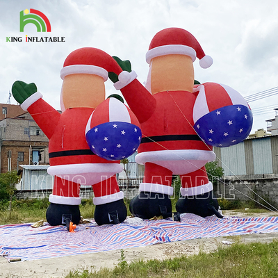 20ft 26ft 33ft publicidad inflables Santa Claus para la decoración de la fiesta de Navidad