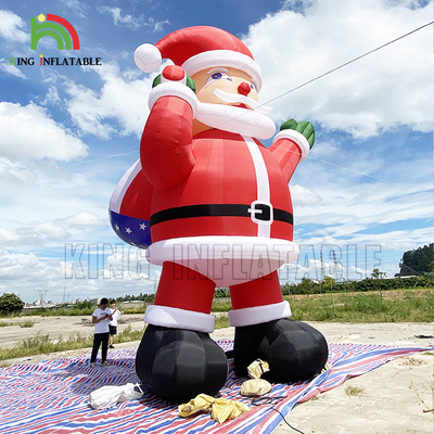 20ft 26ft 33ft publicidad inflables Santa Claus para la decoración de la fiesta de Navidad