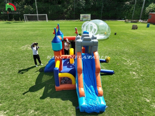 Commercial Inflable Casa Combo Salto Castillo con toboganes y Fosa de Bola Inflable Salto Castillo para Niños