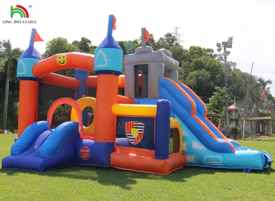 Commercial Inflable Casa Combo Salto Castillo con toboganes y Fosa de Bola Inflable Salto Castillo para Niños