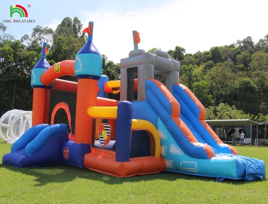 Commercial Inflable Casa Combo Salto Castillo con toboganes y Fosa de Bola Inflable Salto Castillo para Niños