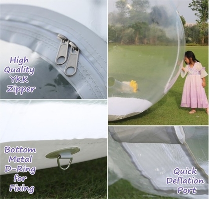 10FT inflables de nieve de 0,5 mm PVC decoraciones navideñas gigante transparente inflables de burbujas tienda de iglú